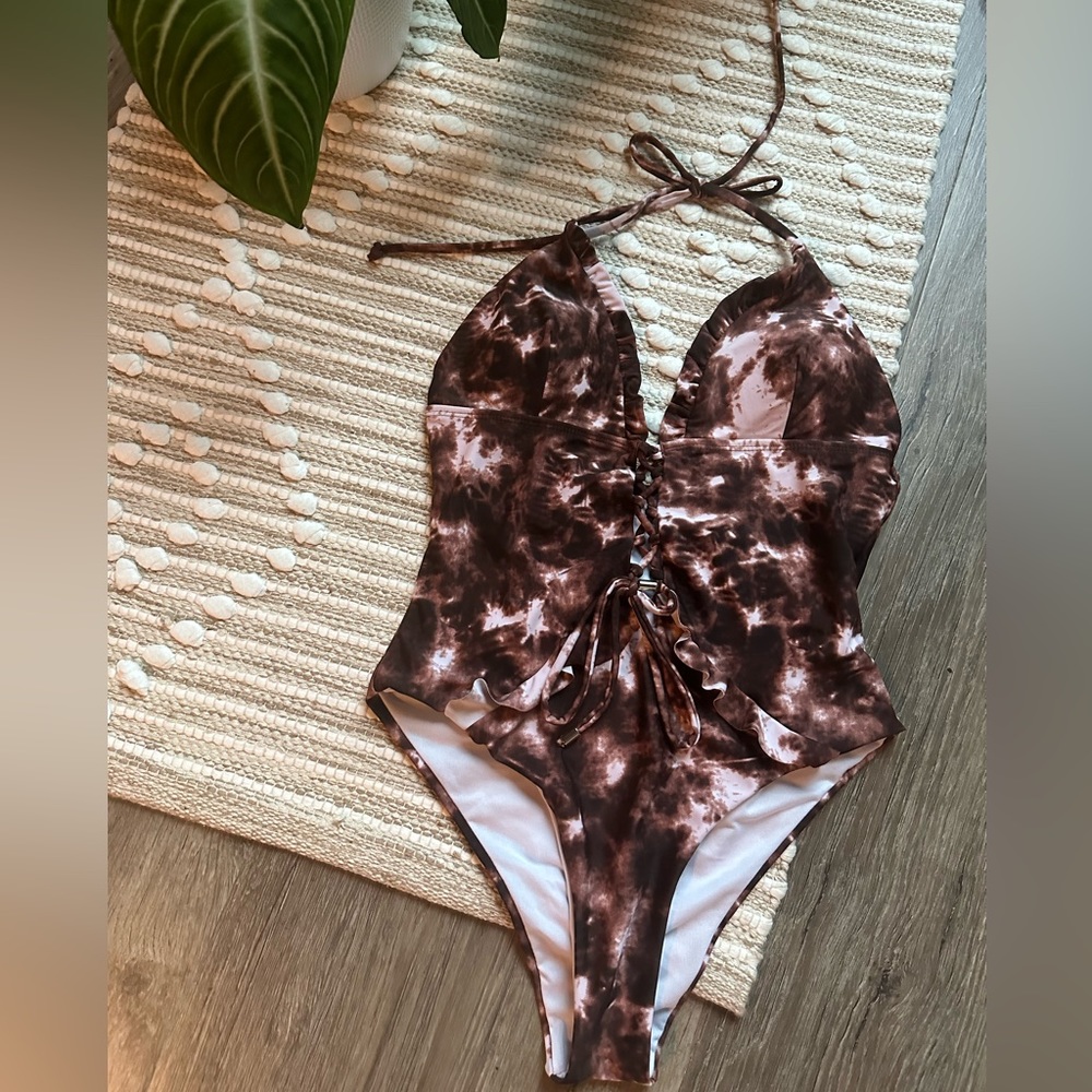 One Piece Bathing Suit • Small • Tie Dye Swim Suit